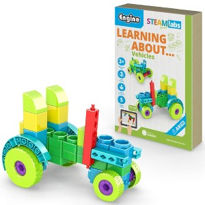 Engino: STEAM Labs Junior: Learning About…Vehicles - 5 Model Toy Brick Building - 1 of 4