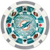 MasterPieces Casino Style 20 Piece 11.5 Gram Poker Chip Set NFL Miami Dolphins Silver Edition - 3 of 3