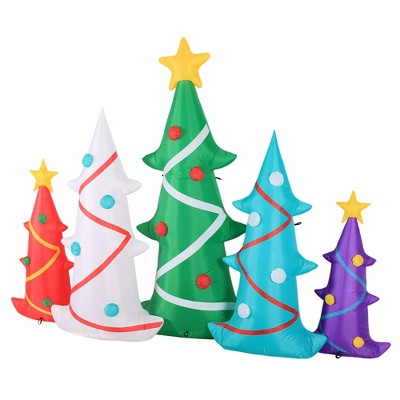 Occasions 6 ft LED Inflatable Multicolor Christmas Trees