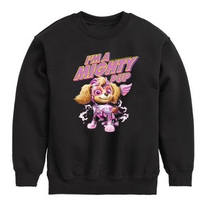 Boys' - Paw Patrol - I'm A Mighty Pup Graphic Long Sleeve Fleece Sweatshirt - 1 of 4