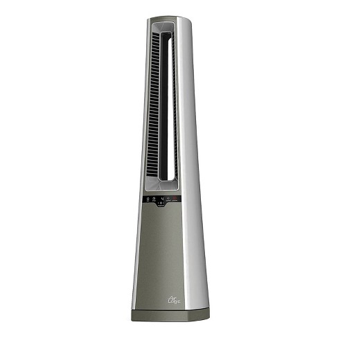 Lasko Ac600 4 Speed Bladeless Remote Control Oscillating Indoor Tower Pedestal Standing Floor Fan With 8 Hour Timer And Washable Filter Silver Target
