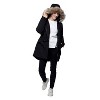 Rokka&Rolla Women's Mini Fur Lined Parka Coat - image 4 of 4