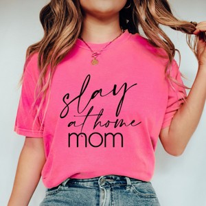 Simply Sage Market Slay At Home Mom Garment Dyed Tee - 1 of 4