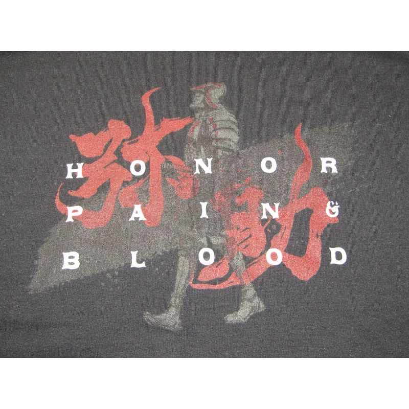 Yasuke Honor Pain & Blood Men's Black Long Sleeve Sweatshirt, 2 of 3