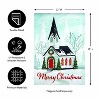 Evergreen Winter Church Applique Garden Flag 12 x 18 Inches Indoor Outdoor Decor - 4 of 4