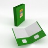 94311: Green Paper Folders, No Holes (100 Packs) - 4 of 4