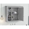 NicBex Wall Mounted Bathroom Storage Cabinets with Mirror,Modern Bathroom Wall Cabinet with 6 Open Shelves,Bathroom Medicine Cabinet for Bathroom - 2 of 4