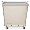 Dryser Round Commercial Heavy-Duty Rolling Laundry Hamper, Steel Frame Cart on Wheels with Removable Canvas Bin for Hotel or Home - 2 of 4