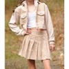 Women's Girl Corduroy Knit Crop Jacket - tractr - 3 of 4