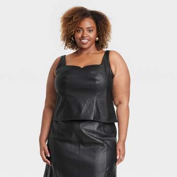 Women's Slim Fit Tank Top - Ava & Viv™ Hematite 3x : Target
