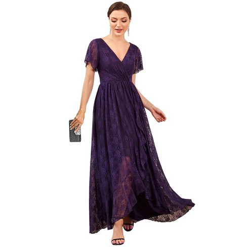 Dark Purple Plus Size Maxi Formal Dresses Ee01489 26 Target