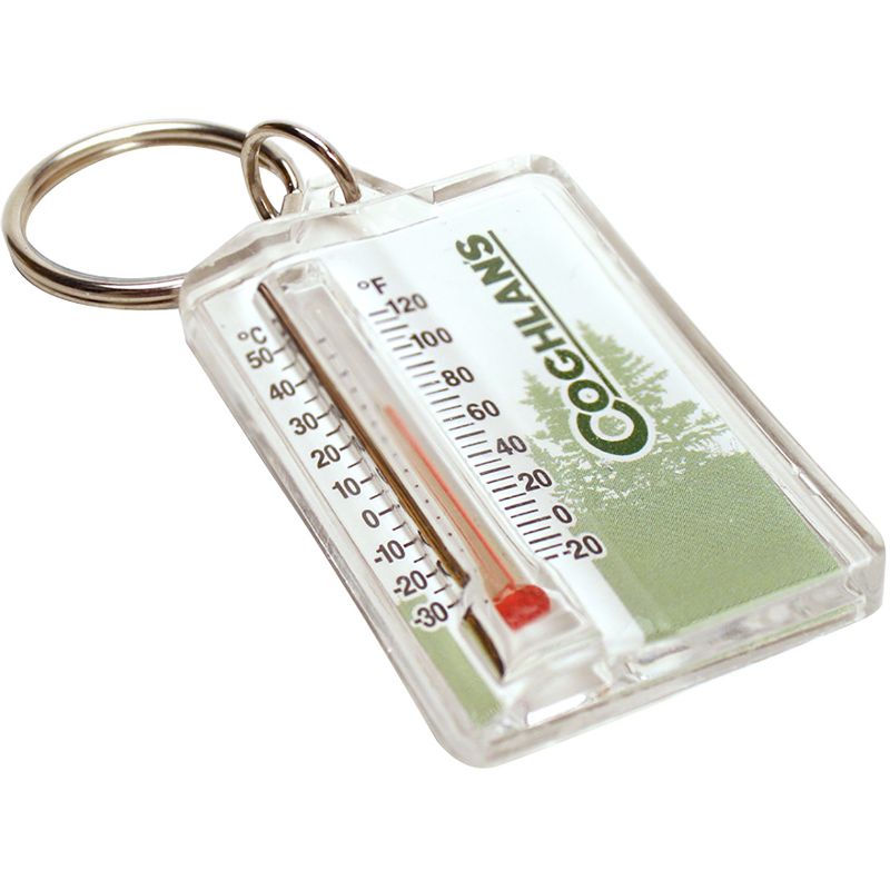 Coghlan's Zipper Pull Thermometer Keychain, Windchill Chart Survival Camping Aid, 2 of 3