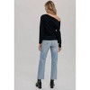Women's Off Shoulder Knit Sweater - BluIvy - 3 of 4