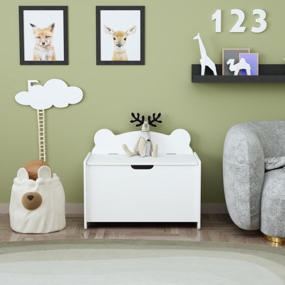 Vynxaria Bear-Shaped Toy Chest: Stylish Storage & Seating for Kids' Rooms