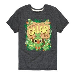 Boys' - Pokémon - Grookey Galar Short Sleeve Graphic T-Shirt - 1 of 4