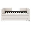 Whisen Wood Twin Size Upholstered Daybed with Trundle and 3 Storage Drawers - 4 of 4