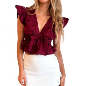 Women's Kirby Babydoll Top - day + moon - 1 of 4