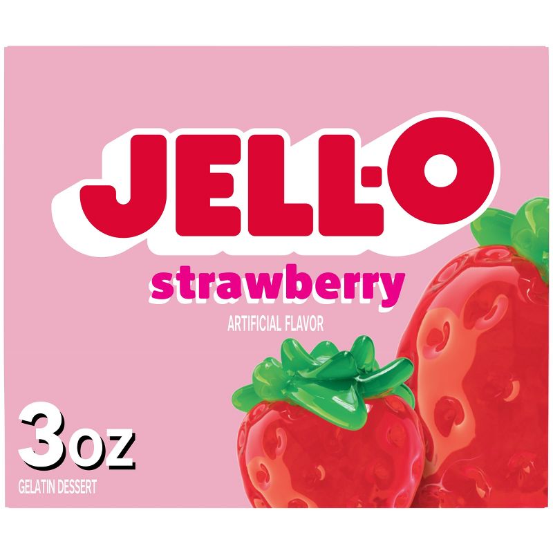 Jell-O Strawberry Gelatin - 3oz, 1 of 12