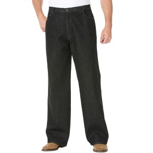 Liberty Blues by KingSize Men's Big & Tall Side-Elastic Wide Leg 5-Pocket Jeans - 1 of 4