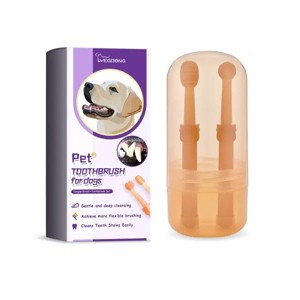 Pet Toothbrush For Dogs, Pet Oral Cleaning Dental Stains Dental Health Care - 1 of 4