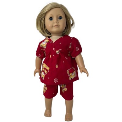 Doll Clothes Superstore Bear Print Pajamas Fits 18 Inch Girl Dolls Like American Girl Our Generation My Life Dolls