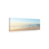8" x 24" James McLoughlin 'Beachscape Panorama II' Unframed Wall Canvas - Trademark Fine Art: Modern Office Decor, Horizontal Seascape - 2 of 4