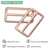 Unique Bargains Zinc Alloy Durable Multipurpose Tri Glide Metal Buckles for Bags 6 Pcs - 2 of 4
