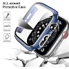 Worryfree Gadgets Bumper Case with Screen Protector for Apple Watch 38mm, White/Silver - 3 of 4