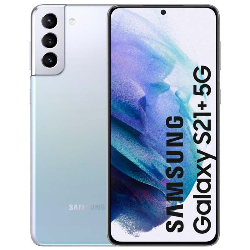 Manufacturer Refurbished Samsung Galaxy S21+ Plus 5G G996U (Fully Unlocked) 256GB Phantom Silver (Grade A+), 1 of 2