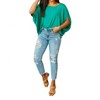 Women's Sign Top Blouse - White Birch - 3 of 3