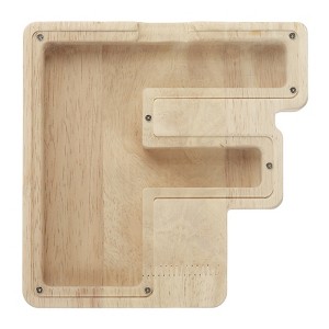 Unique Bargains Wooden Alphabet Money Saving Box Party Decorative Bank - 1 of 4