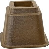 Bed Risers or Furniture Riser, Adjustable Heavy Duty Bed Lifts Set of 4 in Heights of 8, 5 or 3 Inches in color Brown - HomeItUsa - 4 of 4