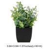 Unique Bargains Artificial Plants Plastic Green 2.76"x2.76"x7.09" 1Pc - 3 of 4