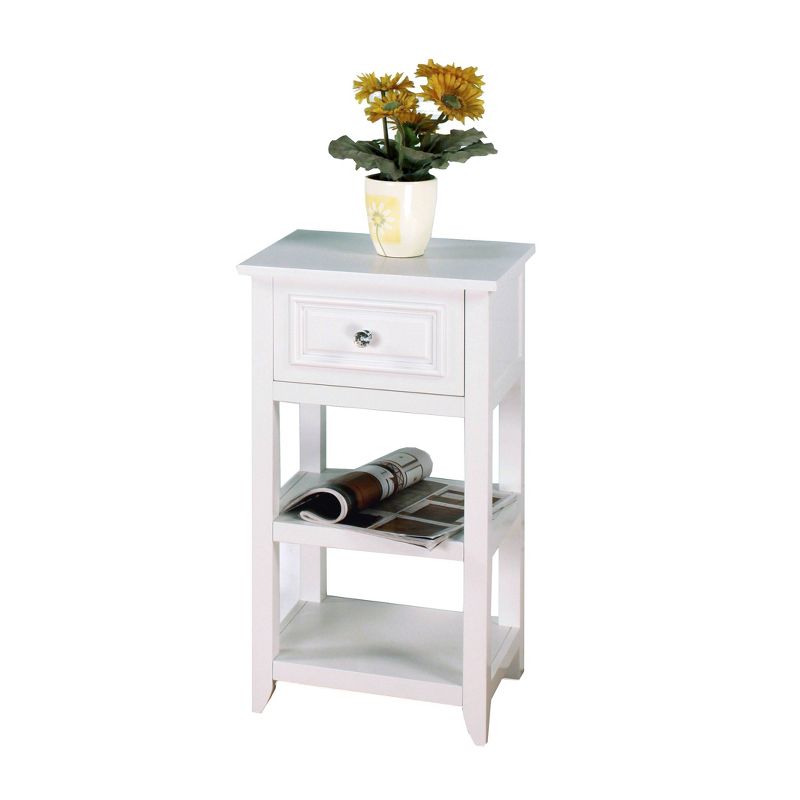 Dawson Floor Cabinet with 1 Drawer White - Elegant Home Fashions, 3 of 9