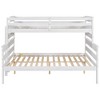 CAVINAS Twin XL over Queen Size Bunk Bed Convertible Wood Bed Frame with Guardrail and Ladder for Bedroom - 3 of 4