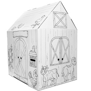 Easy Playhouse Barn - Kids Art & Craft for Indoor & Outdoor Fun - 1 of 4