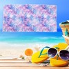 Unique Bargains Soft Absorbent Beach Towel Purple 59"x30" for Beach 1 Pc - 2 of 4