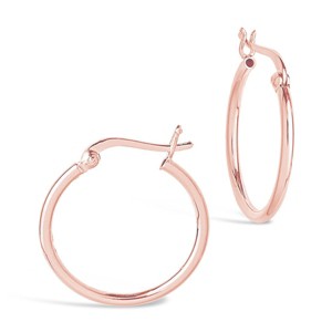 SHINE by Sterling Forever Sterling Silver Hoop Earrings - 1 of 2