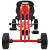 Rocket Pedal Go Kart W/ Ergonomic Adjustable Seat & Sharp Handling, Red - image 2 of 4