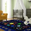 Solar System Kids Area Rug , Outer Space Rug , Ultra Soft Low Plush Cosmic Planet Theme Kids Play Mat , Non-Slip , Classroom/Bedroom/Playroom - 2 of 4