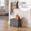 StorageBud Storage Ottoman for Bedroom End of Bed, Fabric Storage Bench, Large Storage Ottoman Bench, Entryway Bench with Storage - 3 of 4