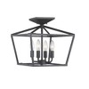 Savoy House Townsend 4 - Light Semi-Flush Mount in  Matte Black - 4 of 4