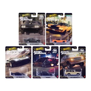 Hot Wheels Fast & Furious 5台セット Fast & Furious 25th Anniversary