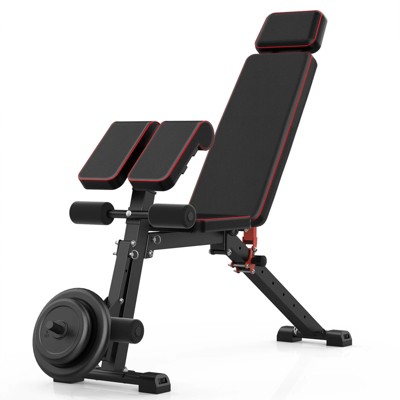 SUGIFT Multi-function Weight Bench Incline Bench with Adjustable Backrest  for Home and Gym