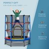 5FT Kids Trampoline with Enclosure Net for Age 3 to 6 Years - 4 of 4