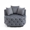 CAVINAS 40.6" Wide Modern Barrel Accent Chair for Living Room, Upholstered Leisure Sofa Chair - 4 of 4