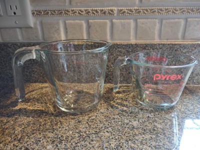 Pyrex Prepware 2-Cup Measuring Cup, Red Graphics Clear (Pack of 2), with  Supreme Box Safe Packaging