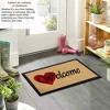 Gardenised Heavy Duty Coco Coir Doormat with Non Slip PVC Baking Embossed Welcome Design Coconut Fiber Floor Mat 18x30" - 3 of 4