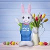 Gemmy Airdorable Airblown Inflatable Easter Bunny, 2 ft Tall, Multicolored - 4 of 4