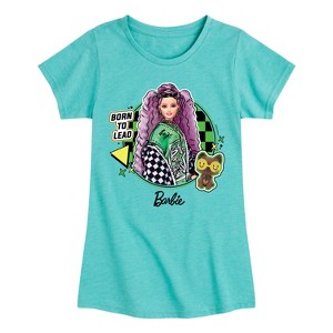 Girls' - Barbie - Be The Boss Barbie Fitted Short Sleeve Graphic T-Shirt - 1 of 4